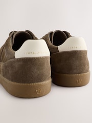 Brown Suede Smart Casual Trainers - Image 4 of 6