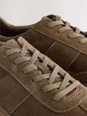 Brown Suede Smart Casual Trainers - Image 5 of 6