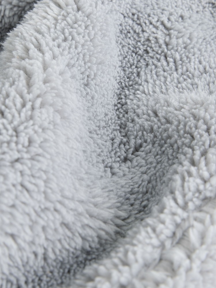 Grey Baby Fleece Pramsuit - Image 9 of 9