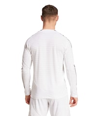 adidas White Long Sleeve Real Madrid Home Authentic Shirt 2024-25 - Image 2 of 5