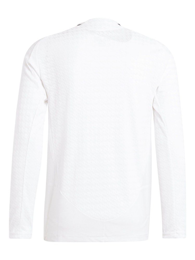 adidas White Long Sleeve Real Madrid Home Authentic Shirt 2024-25 - Image 5 of 5