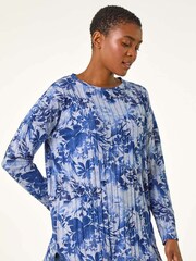 Roman Floral Print Ribbed Top - Imagen 2 de 5