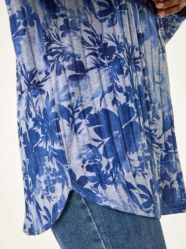 Roman Floral Print Ribbed Top - Imagen 5 de 5 Roman Floral Print Ribbed Top - Imagen 5 de 5