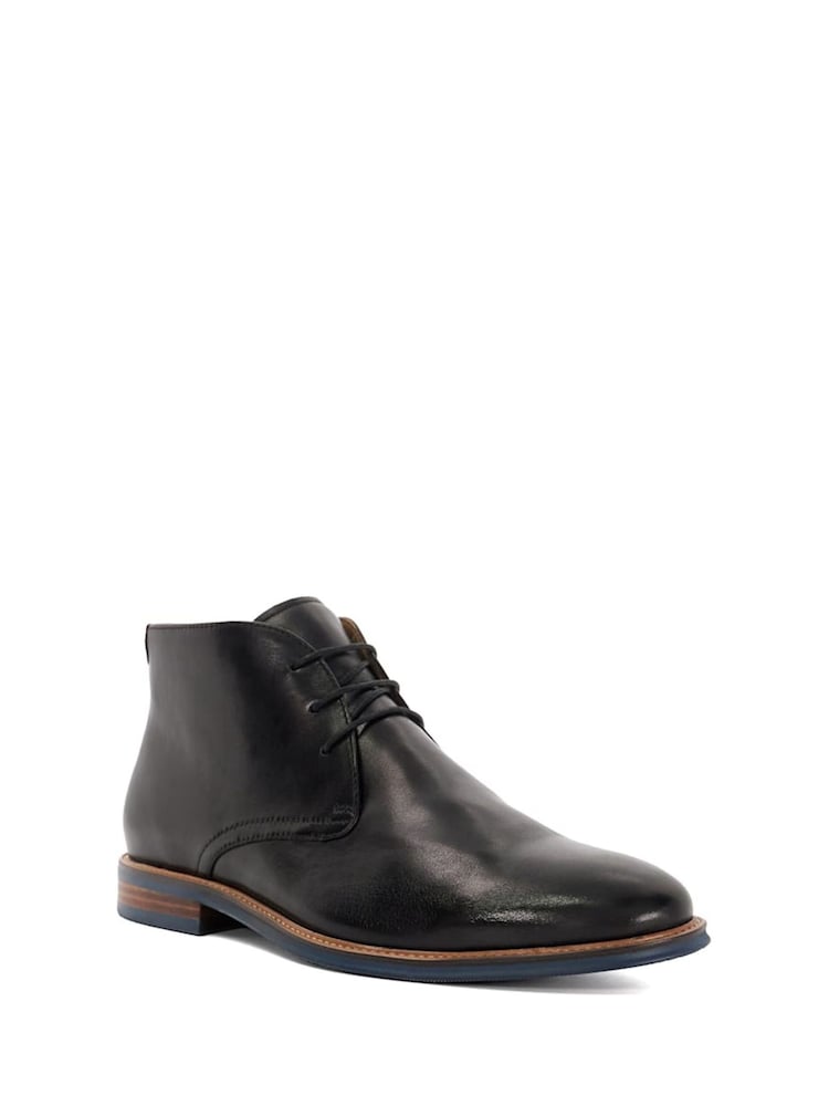 Dune London Black Millers Comfort Sole Chukka Boots - Image 3 of 6