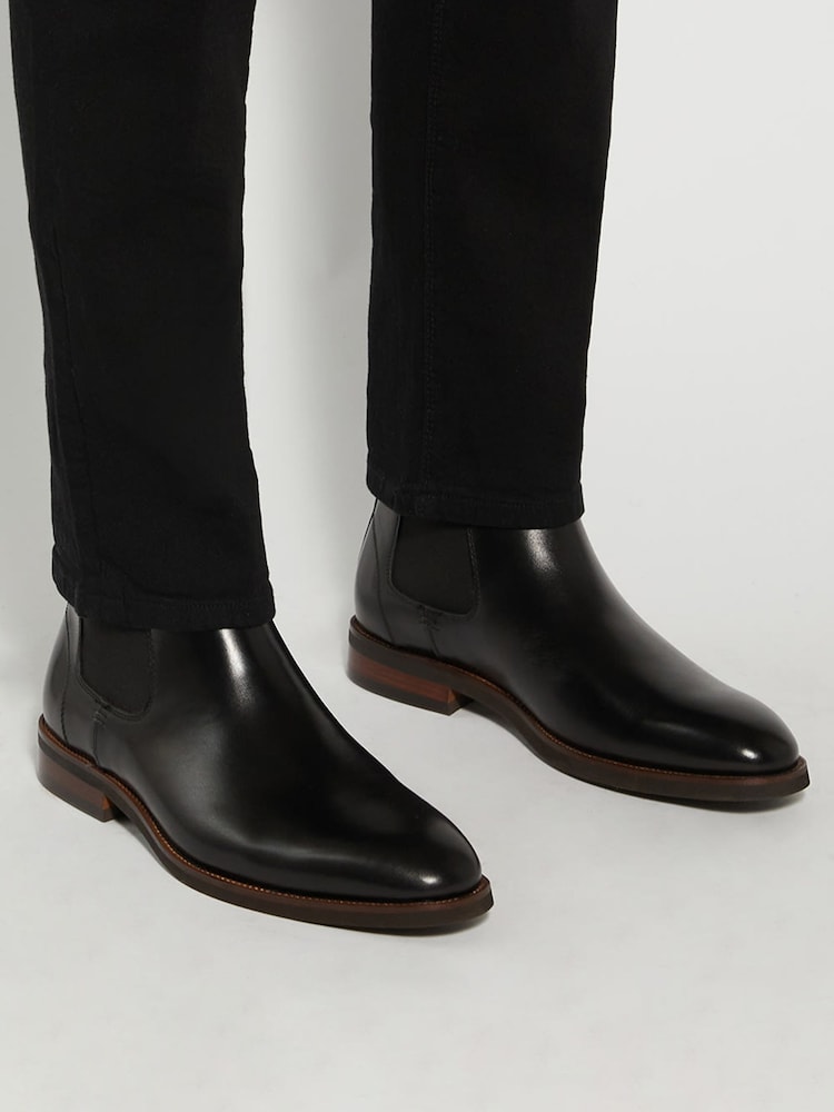 Dune London Black Maxton Chelsea Boots - Image 1 of 6