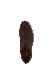 Dune London Brown Charleys Plain Toe Casual Chukka Boots - Image 5 of 6