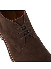 Dune London Brown Charleys Plain Toe Casual Chukka Boots - Image 6 of 6