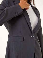 Roman Blue Tailored Single Breasted Blazer - Image 4 of 4