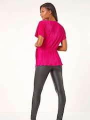 Roman Textured Side Tie Top - Image 3 of 5
