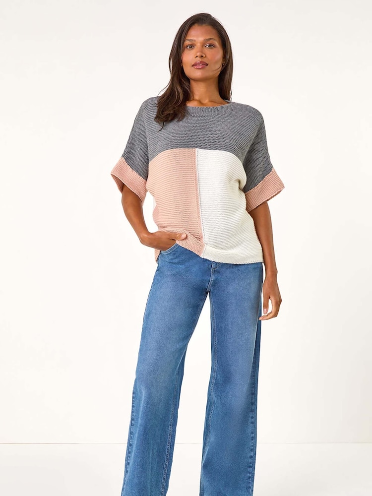 Roman de malha Colour Block Jumper - Imagem 2 de 5