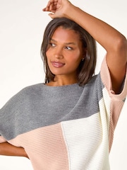 Roman de malha Colour Block Jumper - Imagem 4 de 5