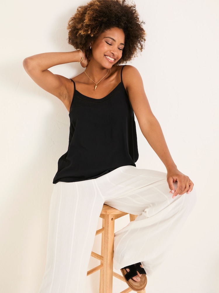 FatFace Sisley Black Cami - Image 3 of 5