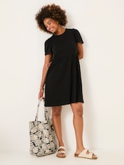FatFace Josie Black Jersey Dress - Image 1 of 6