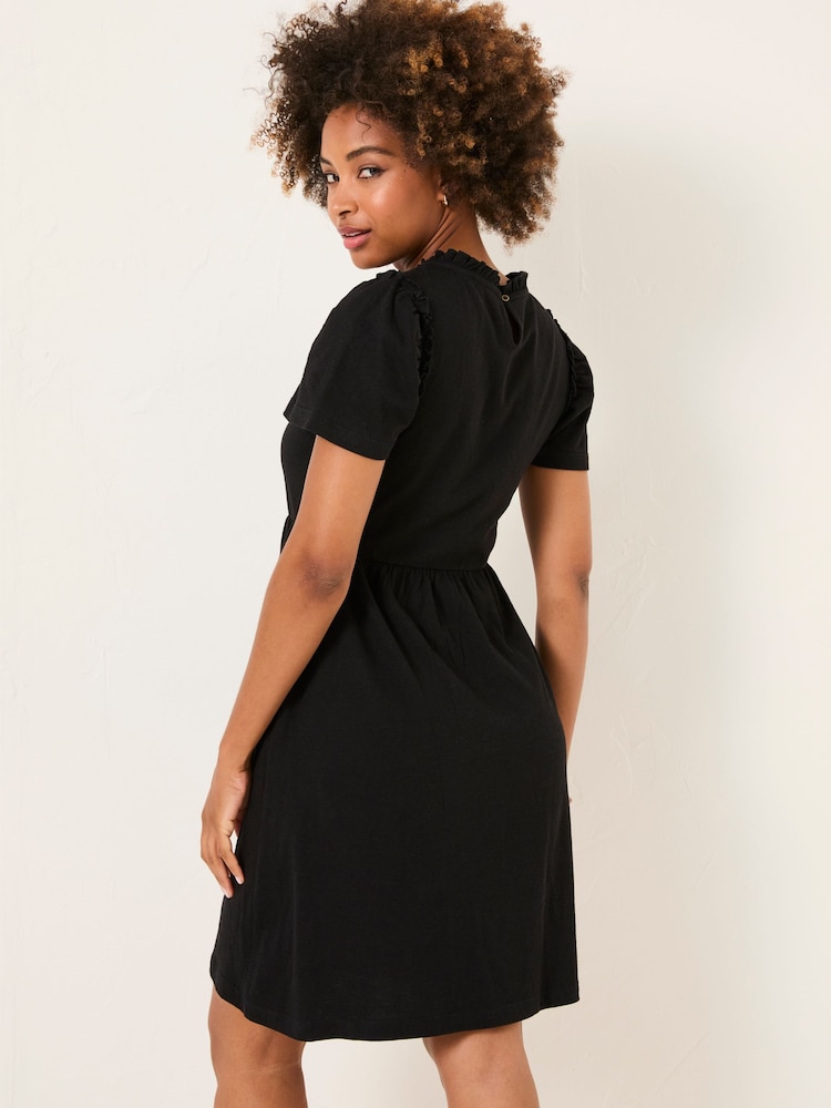 FatFace Josie Black Jersey Dress - Image 2 of 6