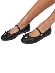 Carvela Diamond Quilt Ballerina Shoes - Image 1 of 5