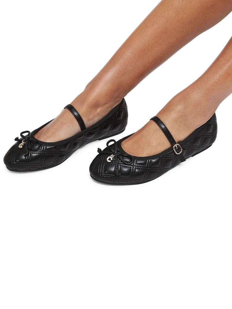 Carvela Diamond Quilt Ballerina Shoes - Image 1 of 5