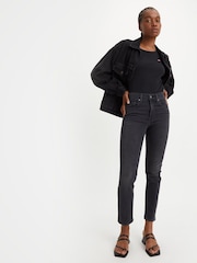 Zwart - Levi's® 724™ rechte jeans met hoge taille  - Image 1 of 8