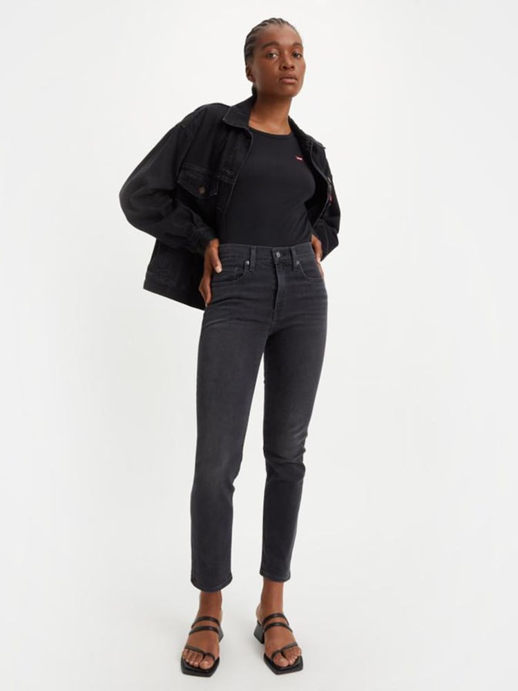 Levi's® Black 724 High Rise Straight Jeans - Image 1 of 8 Levi's® Black 724 High Rise Straight Jeans - Image 1 of 8