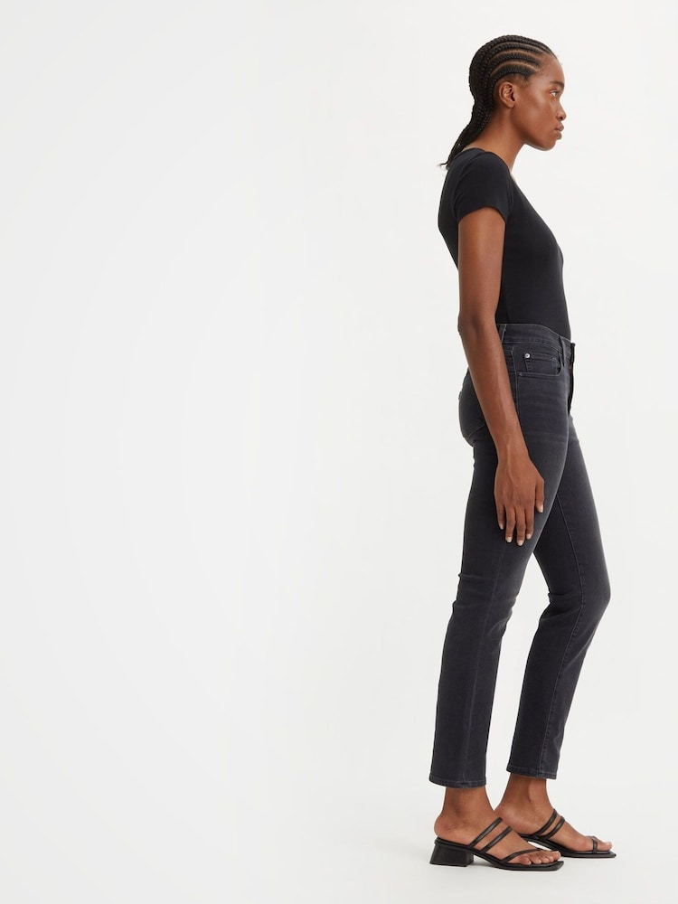 Zwart - Levi's® 724™ rechte jeans met hoge taille  - Image 3 of 8
