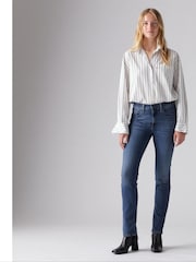 Zwart - Levi's® 724™ rechte jeans met hoge taille  - Image 5 of 8