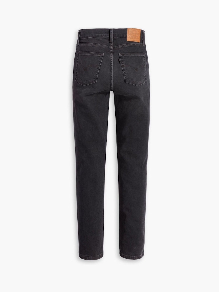 Zwart - Levi's® 724™ rechte jeans met hoge taille  - Image 7 of 8