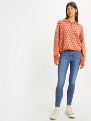 Levi's® Blue 720 Hirise Super Skinny Med Jeans - Image 1 of 7