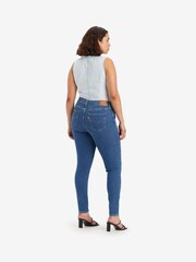 Levi's® Blue 720 Hirise Super Skinny Med Jeans - Image 3 of 7