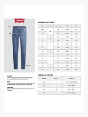 Levi's® Blue 720 Hirise Super Skinny Med Jeans - Image 7 of 7