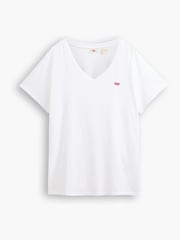 Blanco - Levi's® Perfect V-Neck 100% Cotton T-Shirt - Imagen 1 de 3