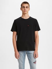 Levi's® Black 100% Cotton Short Sleeve Classic Pocket T-Shirt - Image 1 of 3