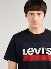 Schwarz - Levi's®, Sportswear-T-Shirt mit Grafik aus 100 % Baumwolle - Bild 5 von 8