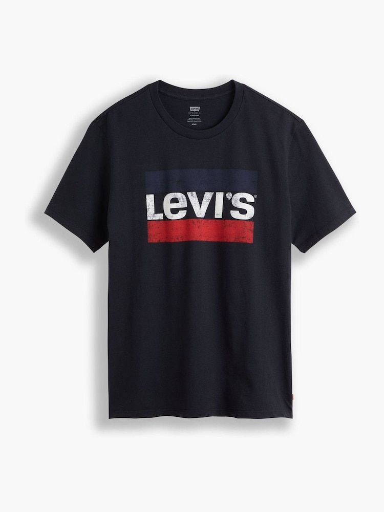 Buy Levi's® Black 100% Cotton Sportswear Graphic T-Shirt from the