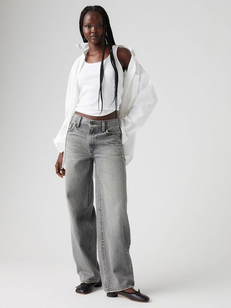 Levi's® Grey 100% Cotton Baggy Dad Jeans - Image 3 of 8