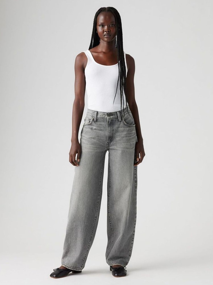 Levi's® Grey 100% Cotton Baggy Dad Jeans - Image 4 of 8