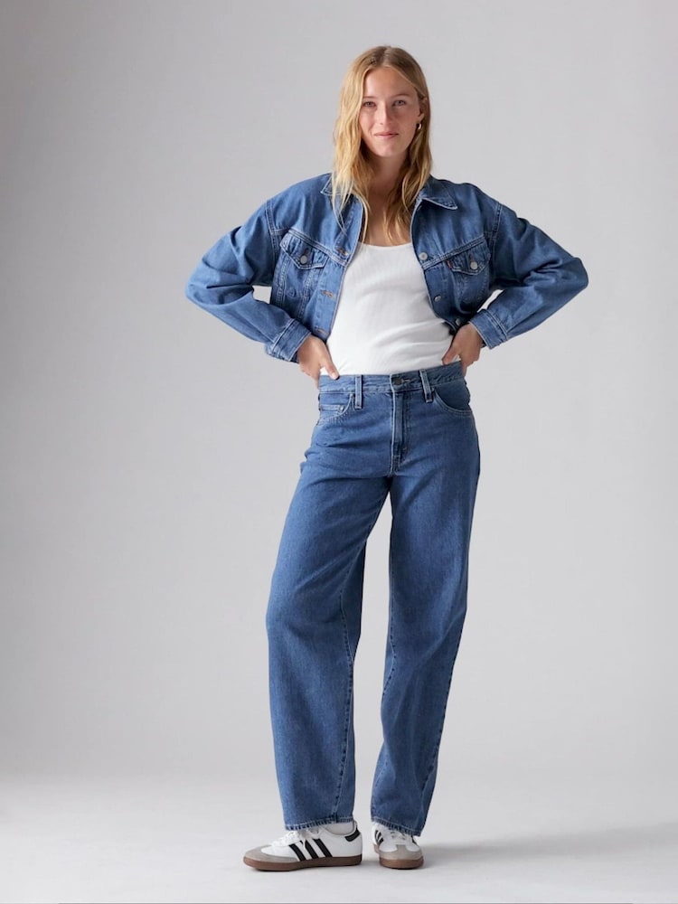 Levi's® Grey 100% Cotton Baggy Dad Jeans - Image 6 of 8