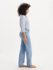 Levi's® Blue 100% Cotton 94 Baggy Worn In Jeans - Image 3 of 6