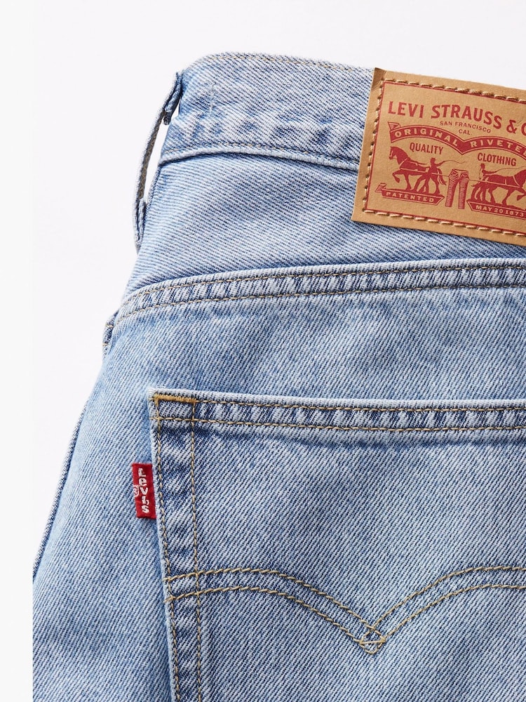 Levi's® Blue 100% Cotton 94 Baggy Worn In Jeans - Image 6 of 6