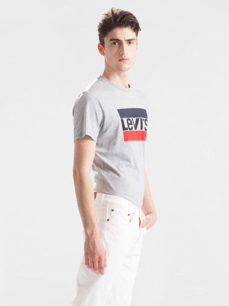 Levi's® Grey 100% Cotton Sportswear Graphic T-Shirt - Image 3 of 3 Levi's® Grey 100% Cotton Sportswear Graphic T-Shirt - Image 3 of 3