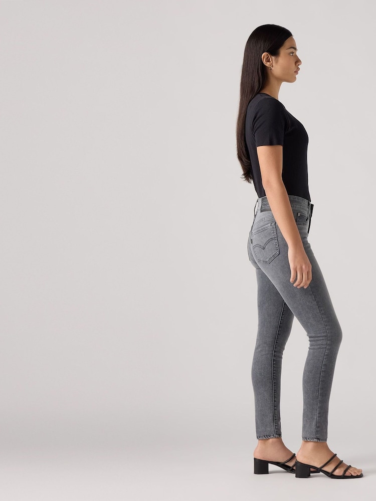 Zwart - Levi's® 721™ skinny jeans met hoge taille - Image 4 of 9