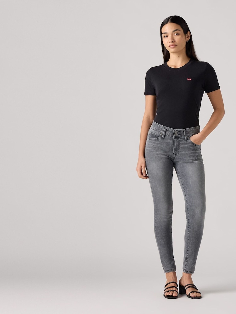 Zwart - Levi's® 721™ skinny jeans met hoge taille - Image 5 of 9