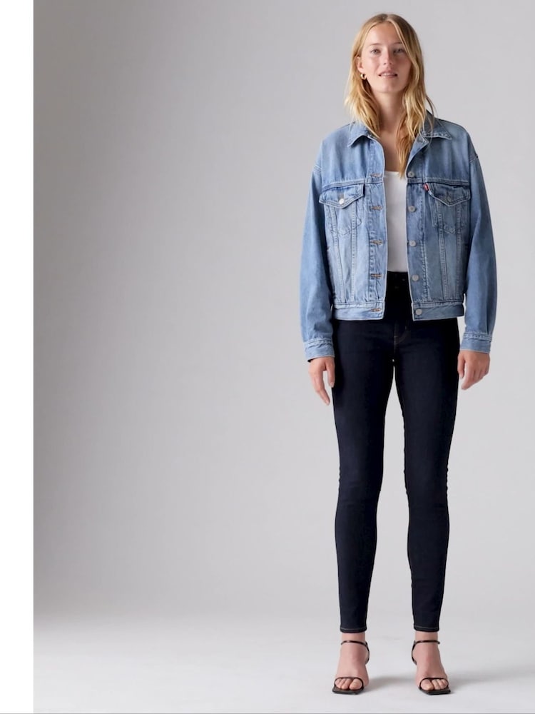 Zwart - Levi's® 721™ skinny jeans met hoge taille - Image 6 of 9