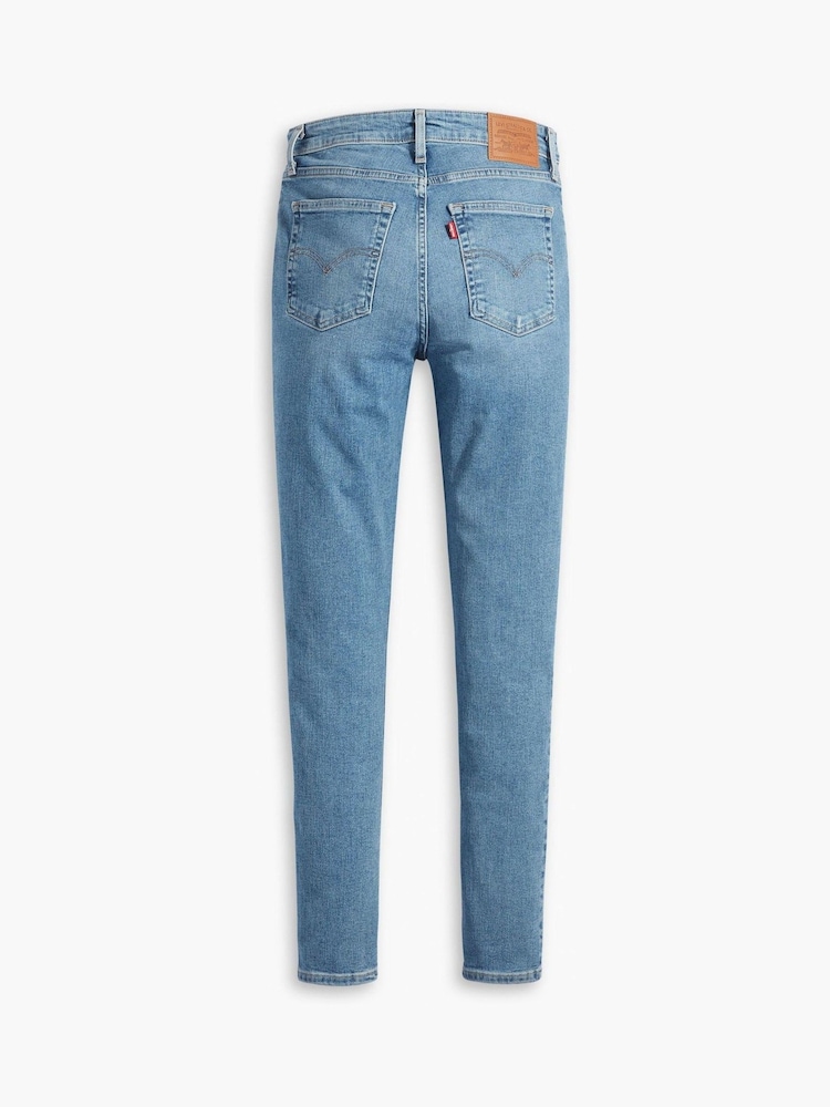 Levi's® Blue 721 High Rise Skinny Jeans - Image 6 of 8