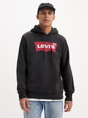 Levi's® Black Standard Graphic 100% Cotton Hoodie - Image 1 of 6