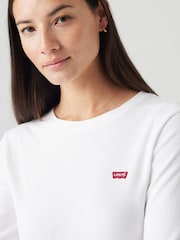 Levi's® White 100% Cotton Essential Long Sleeve T-Shirt - Image 3 of 8