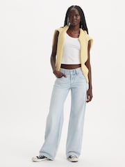 Levi's® Blue 100% Cotton Superlow Loose Flat Finish Jeans - Image 1 of 7