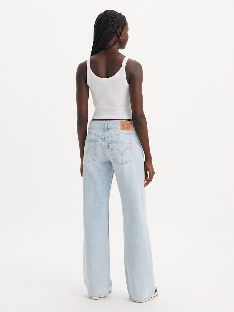 Levi's® Blue 100% Cotton Superlow Loose Flat Finish Jeans - Image 2 of 7