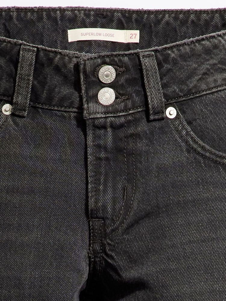 Levi's® Black 100% Cotton Superlow Loose Jeans - Image 5 of 5