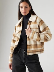 Levi's® White Flannel Shrunken 90S Shirt - Image 1 of 6