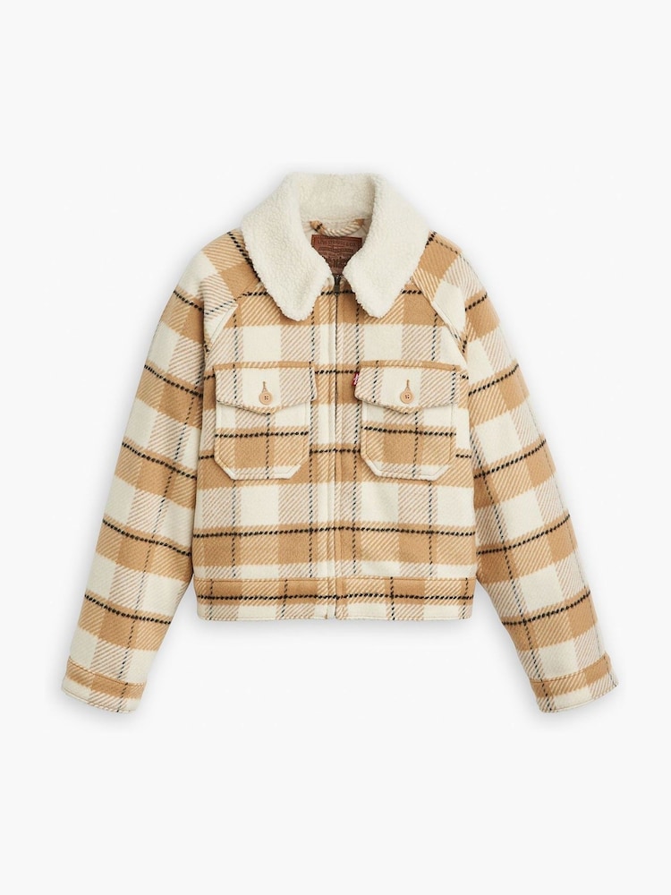 Levi's® White Flannel Shrunken 90S Shirt - Image 5 of 6