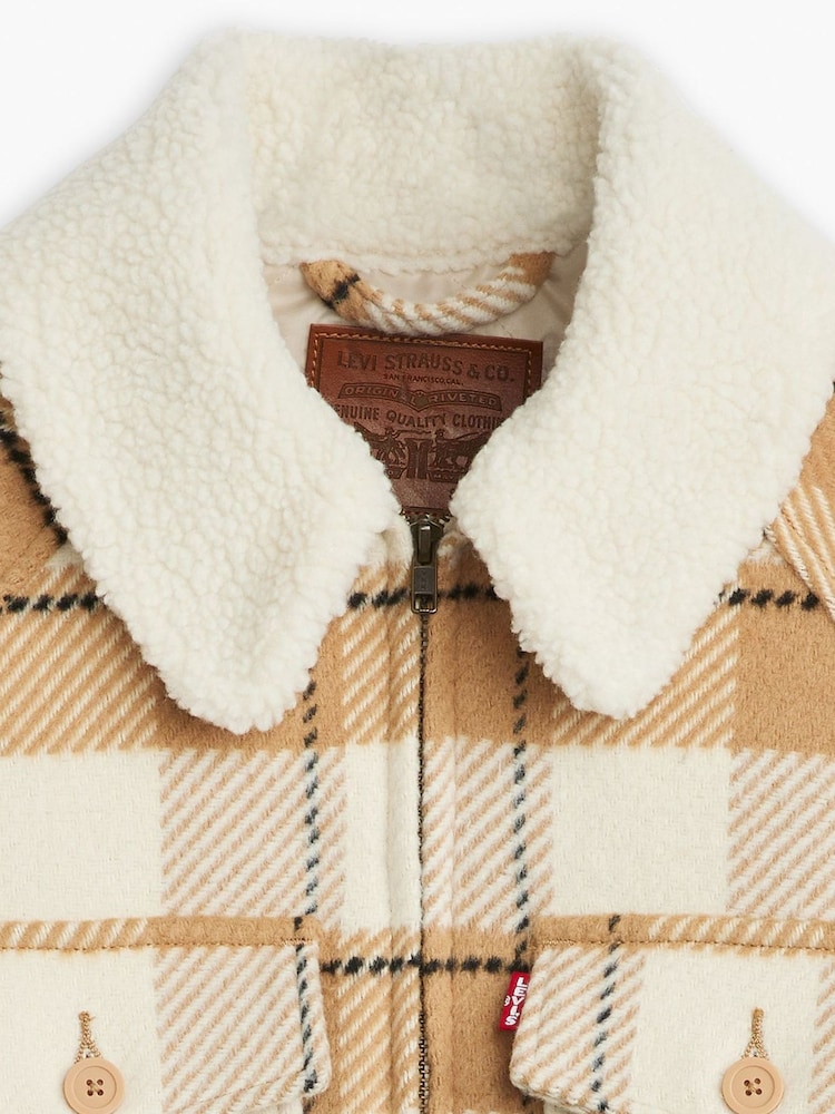 Levi's® White Flannel Shrunken 90S Shirt - Image 6 of 6